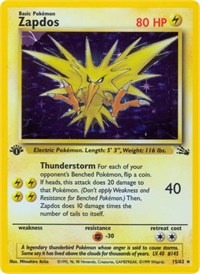 Zapdos (15) - Fossil Unlimited